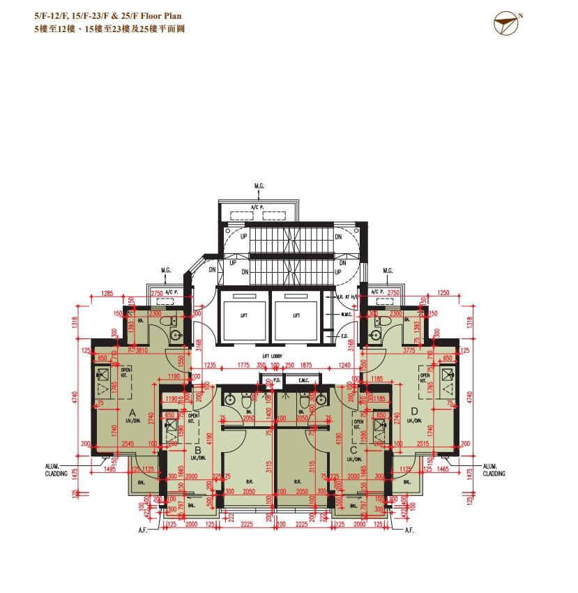 新盤樓書|土瓜灣明雋提供76伙 一層設4伙 面積207至260方呎