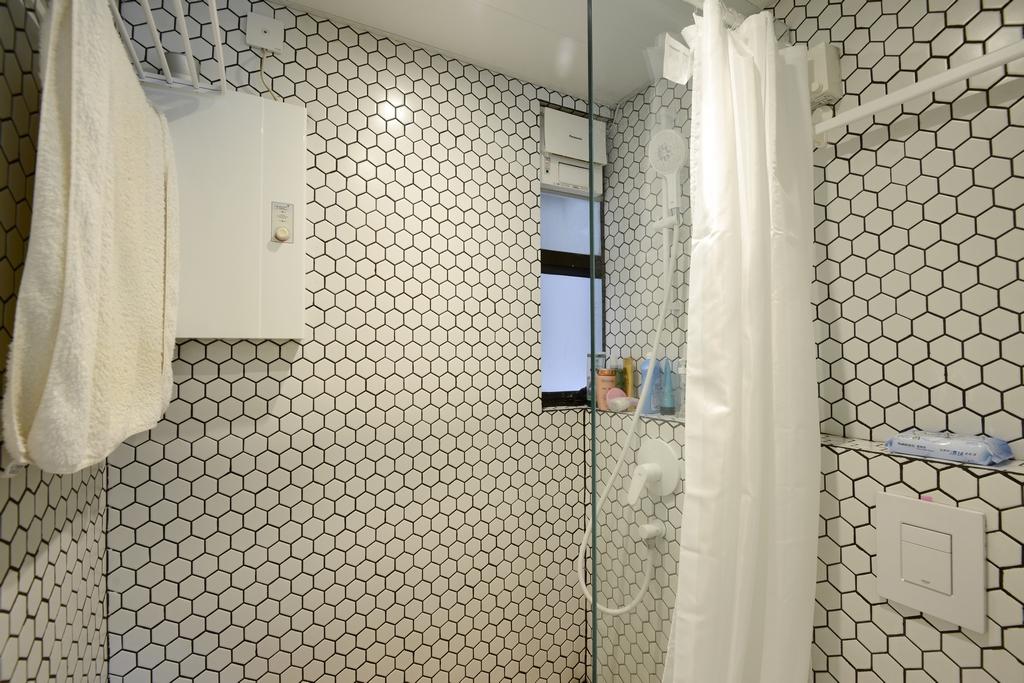 馬賽克磚身帶復古味