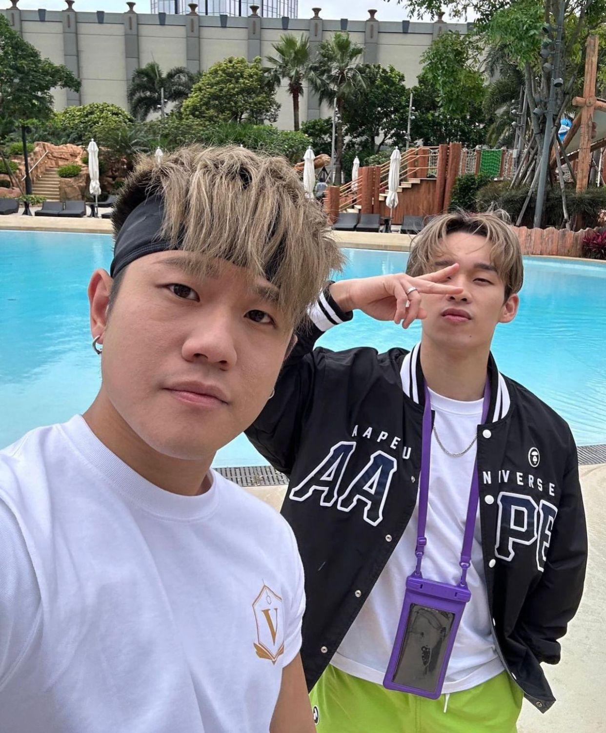 王鋒﹑亨仔到澳門為《全民造星V》特別篇取景。