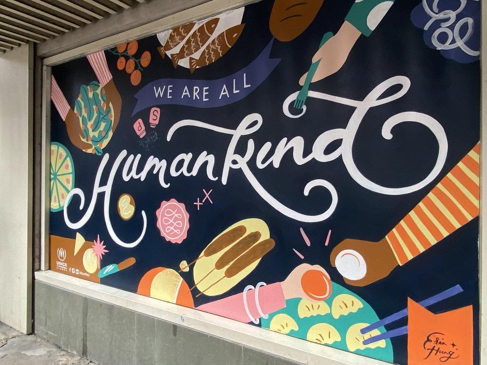 當中四幅壁畫將會於灣仔,包括由聯合國難民署贊助人、林健忠曉陽慈善基金會創辦人林健忠博士借出所位於皇后大道東及聖佛蘭士街的外牆、The Vine Church及藍屋展出。