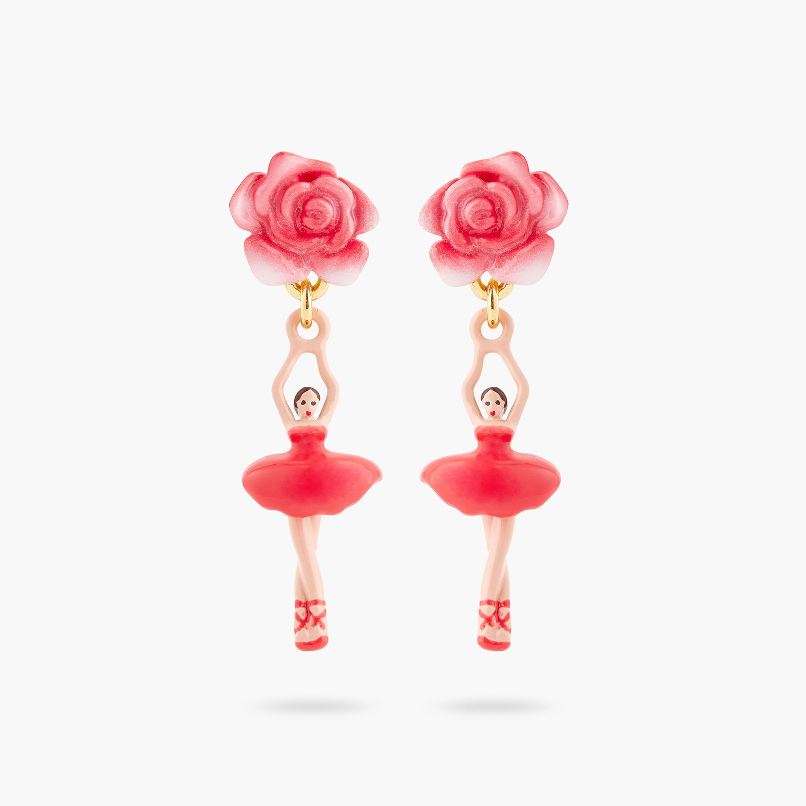 MINI BALLERINA QUEEN OF FLOWERS EARRINGS $970