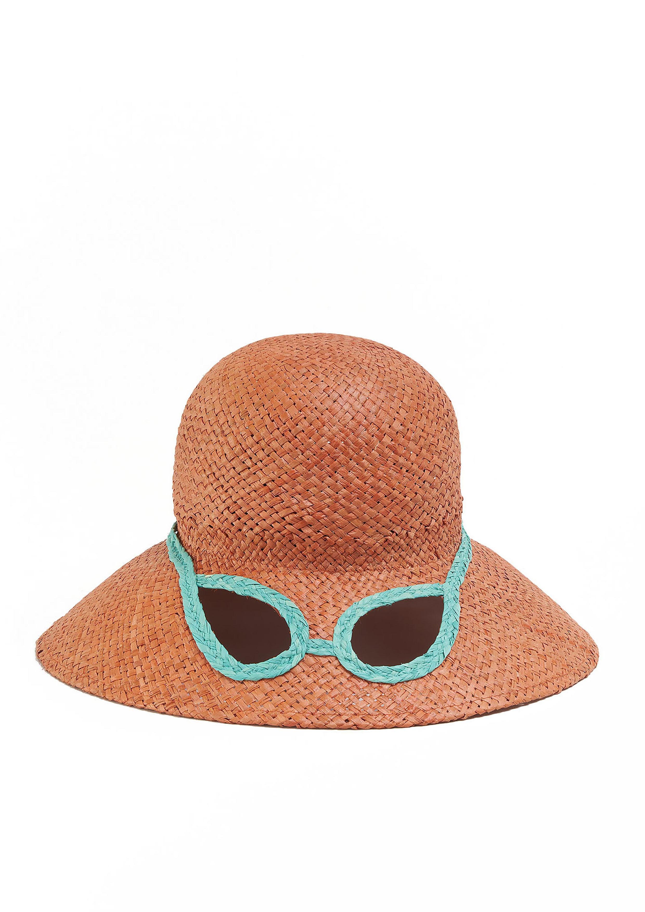 MARNI x No Vacancy Inn Raffia Hat with Optical Sunglasses $3500