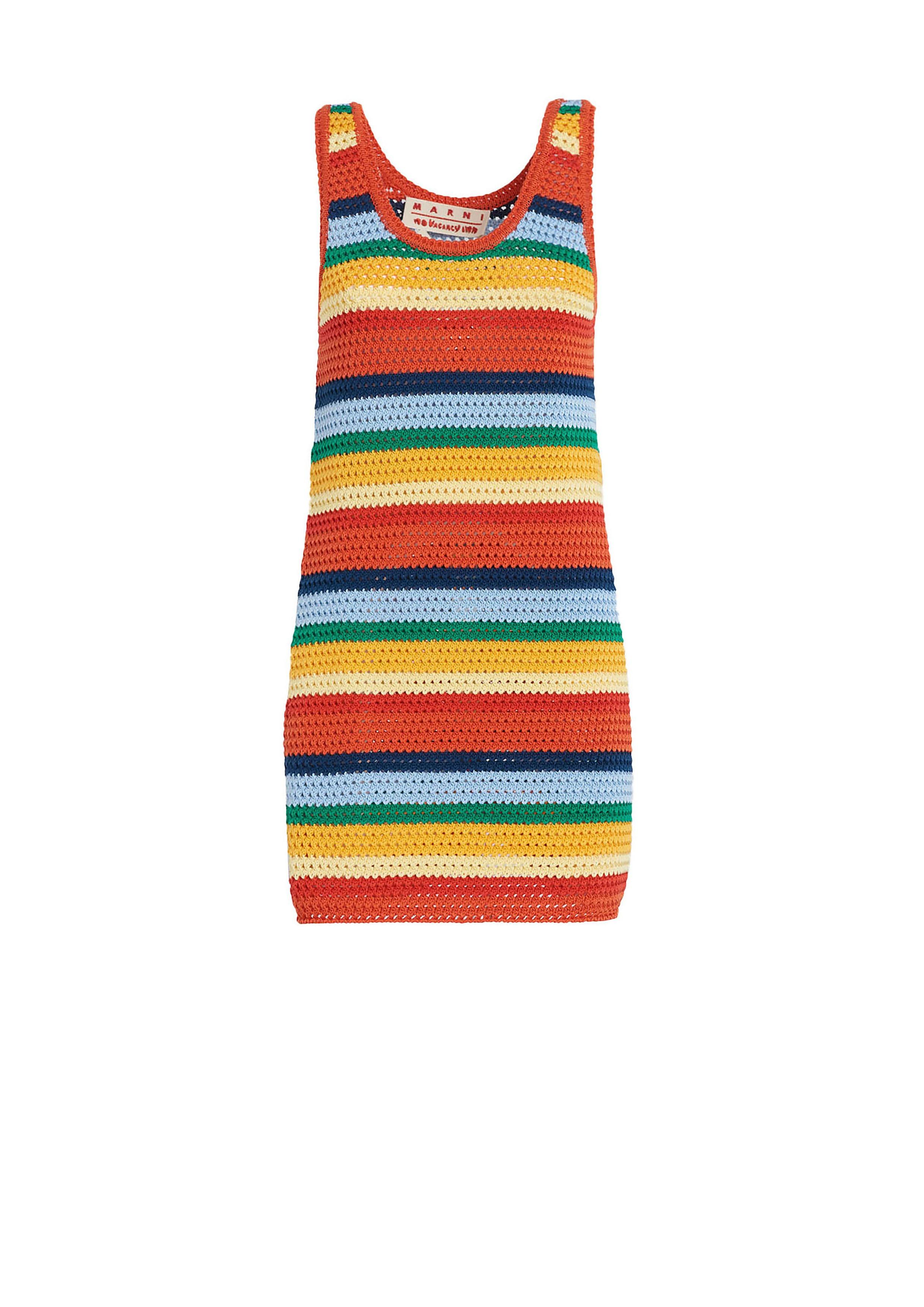 MARNI x No Vacancy Inn Stripe Crochet Dress $7500