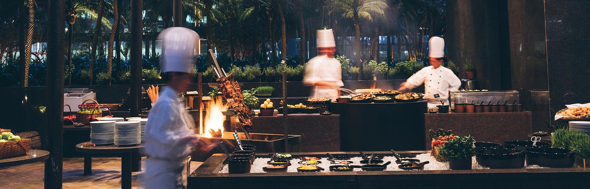 君悅酒店The Grill池邊自助燒烤自助晚餐買二送二