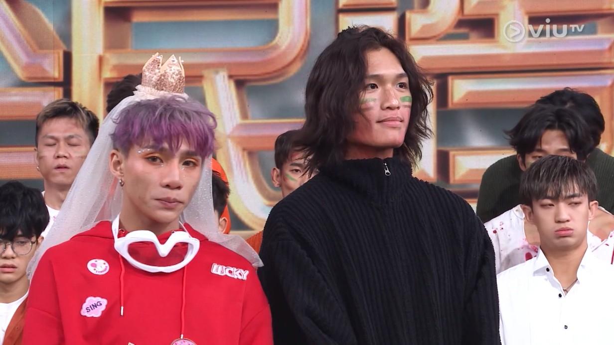 白水(右)竟遭淘汰,令不少網民大感意外。