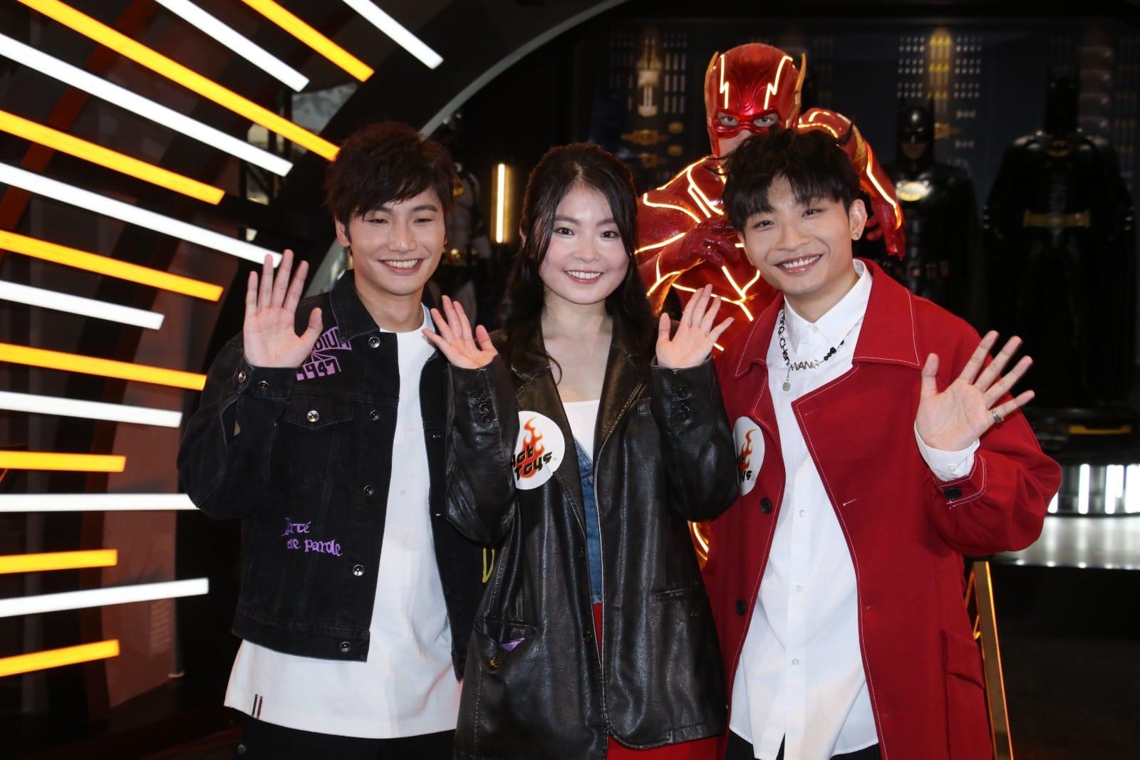 3位公認「撞樣」的Dee哥、Dee姐和「Dee 2.0」Aaron首度同場。(林俊源攝)