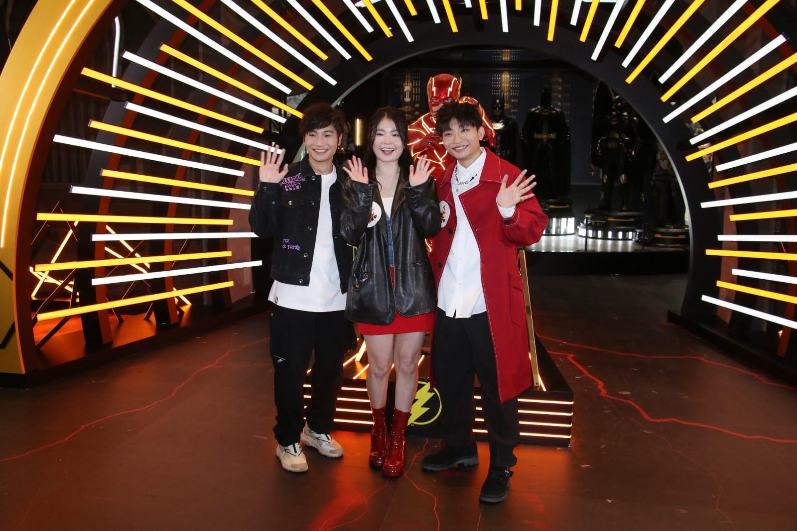 3位公認「撞樣」的Dee哥、Dee姐和「Dee 2.0」Aaron首度同場。(林俊源攝)