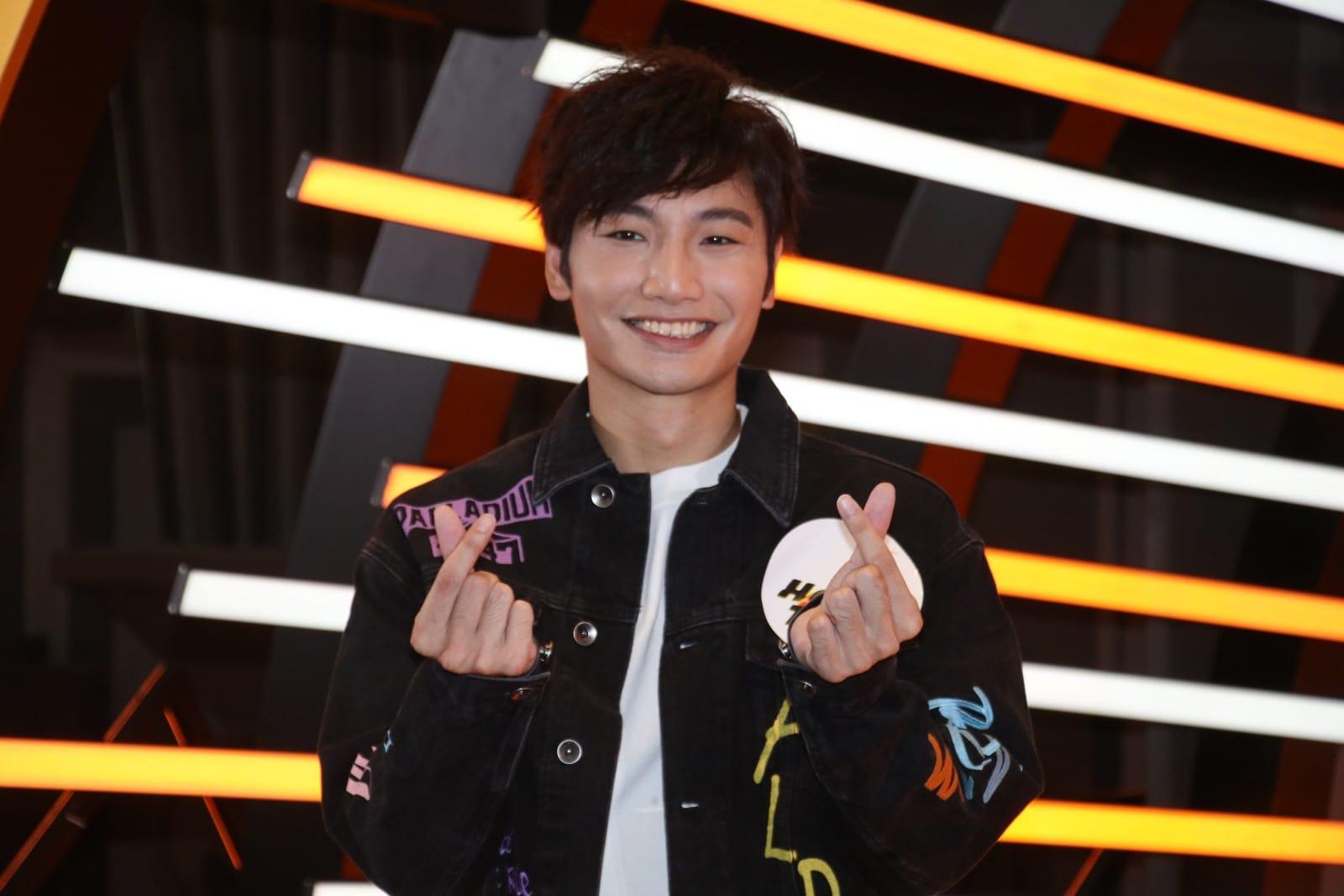 「Dee哥2.0」Aaron首次出席公開活動。(林俊源攝)