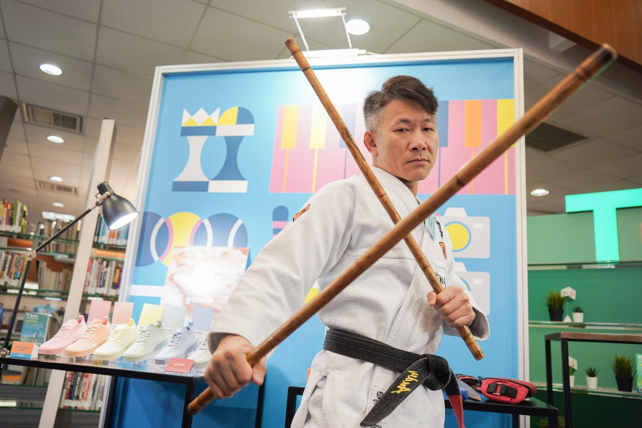 「運動大本營」多個參展商設有多項運動體驗以及模擬遊戲。