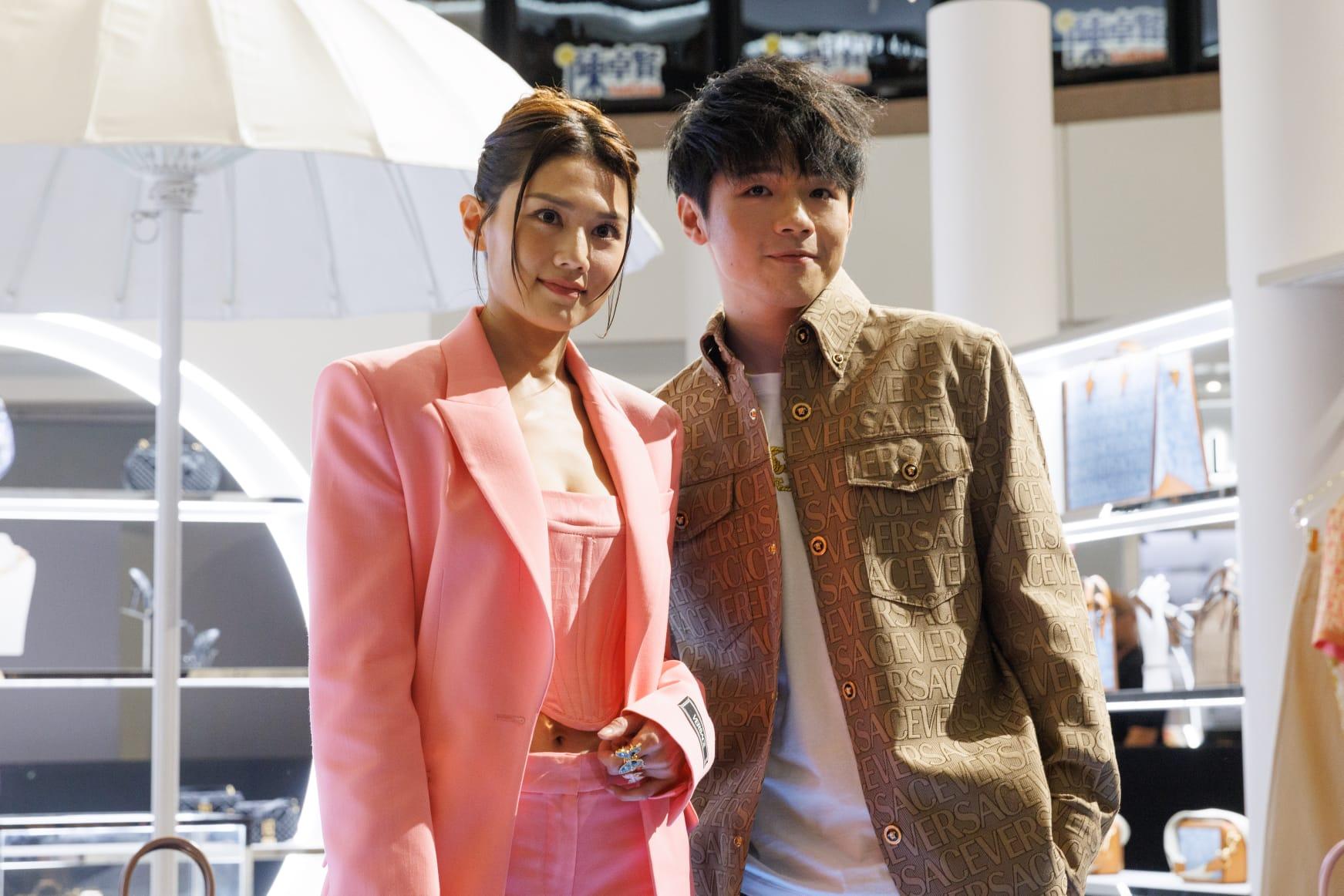 Ian與周秀娜出席時裝品牌活動。(蘇文傑攝)