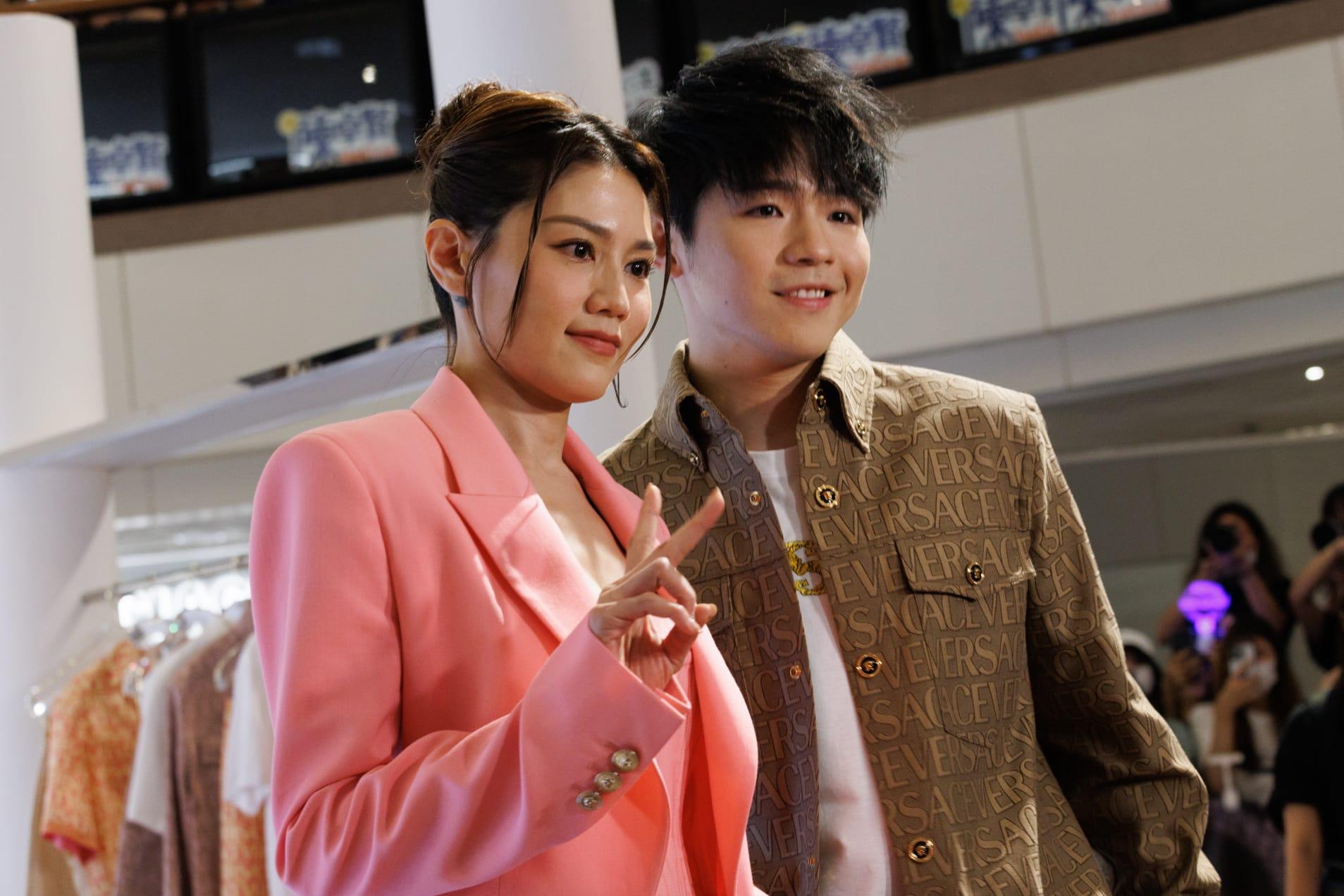 Ian與周秀娜出席時裝品牌活動。(蘇文傑攝)