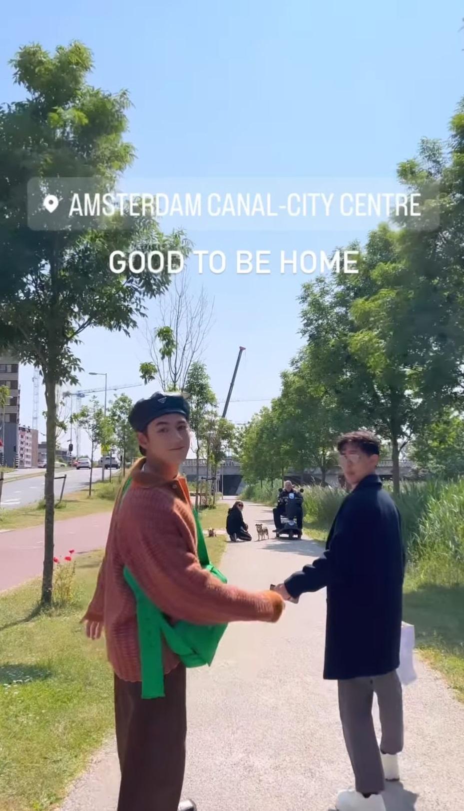 Jeffrey擁有荷蘭血統,近日到當地探望哥哥。