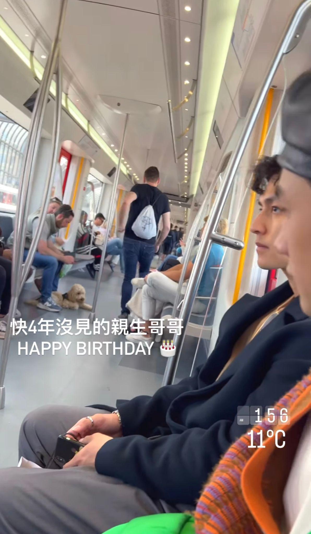 Jeffrey哥哥同樣靚仔,基因果然強大。