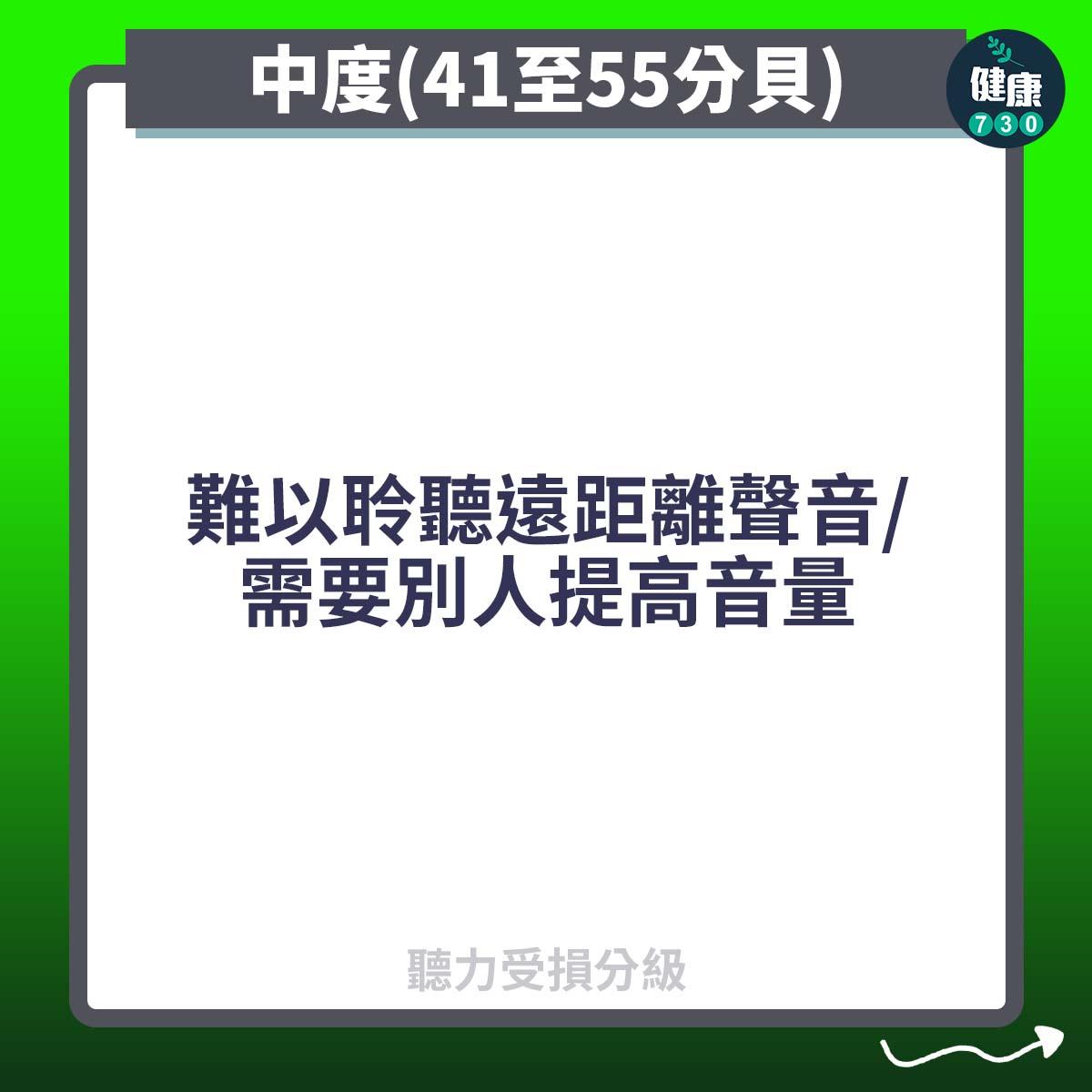 中度(41至55分貝)