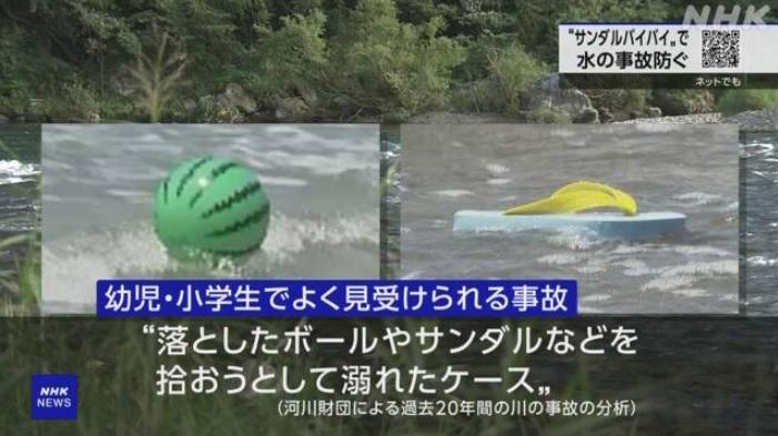 兒童因撿拾丟進水裡的皮球或人字拖而遇溺。(互聯網)