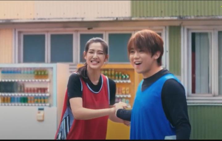 姜濤與Mandy拍攝打藍球戲份,完全無難度。