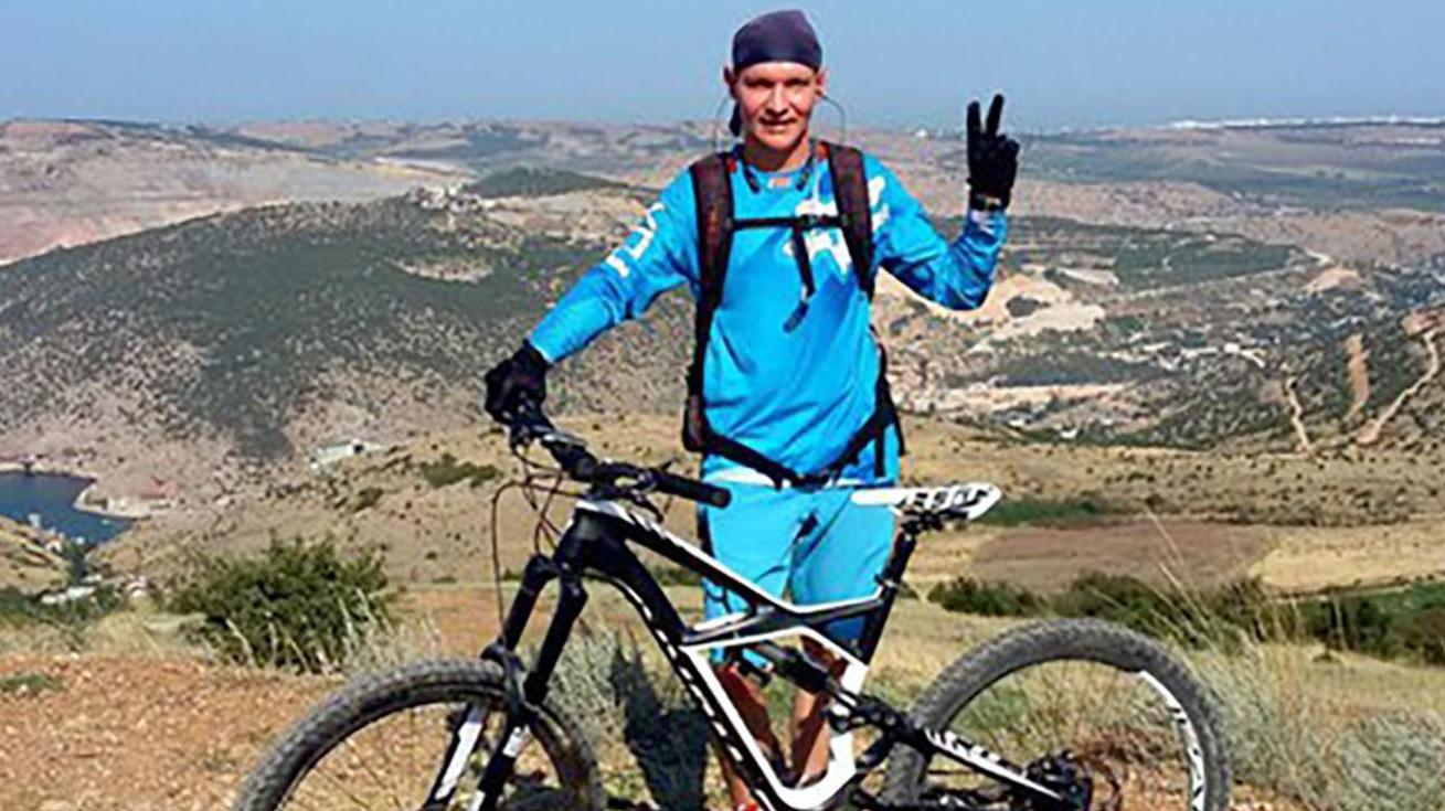 俄軍前指揮官勒日斯基經常發布他慢跑照片。(互聯網)