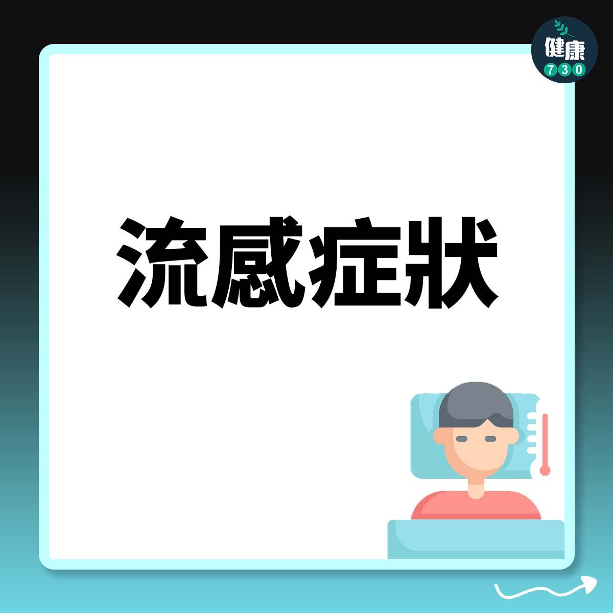 流感症狀。(am730製圖)