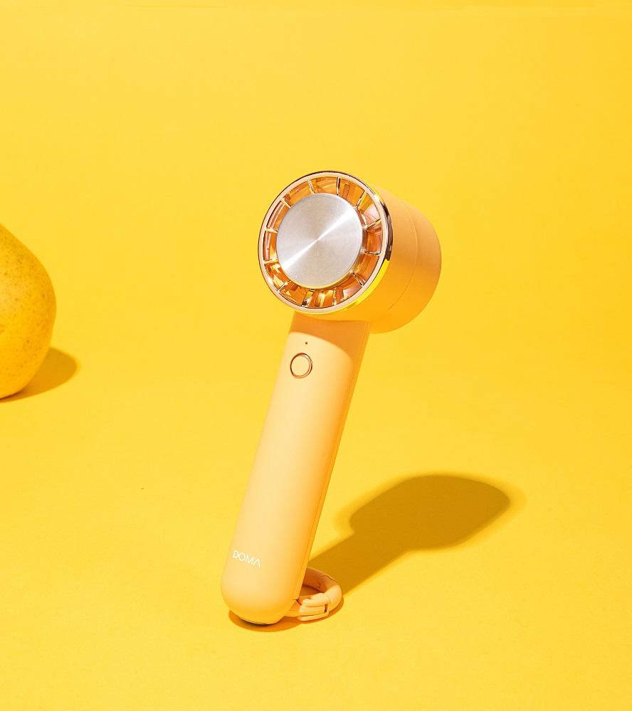 琥珀黃色DOMA便攜式可充電風扇
