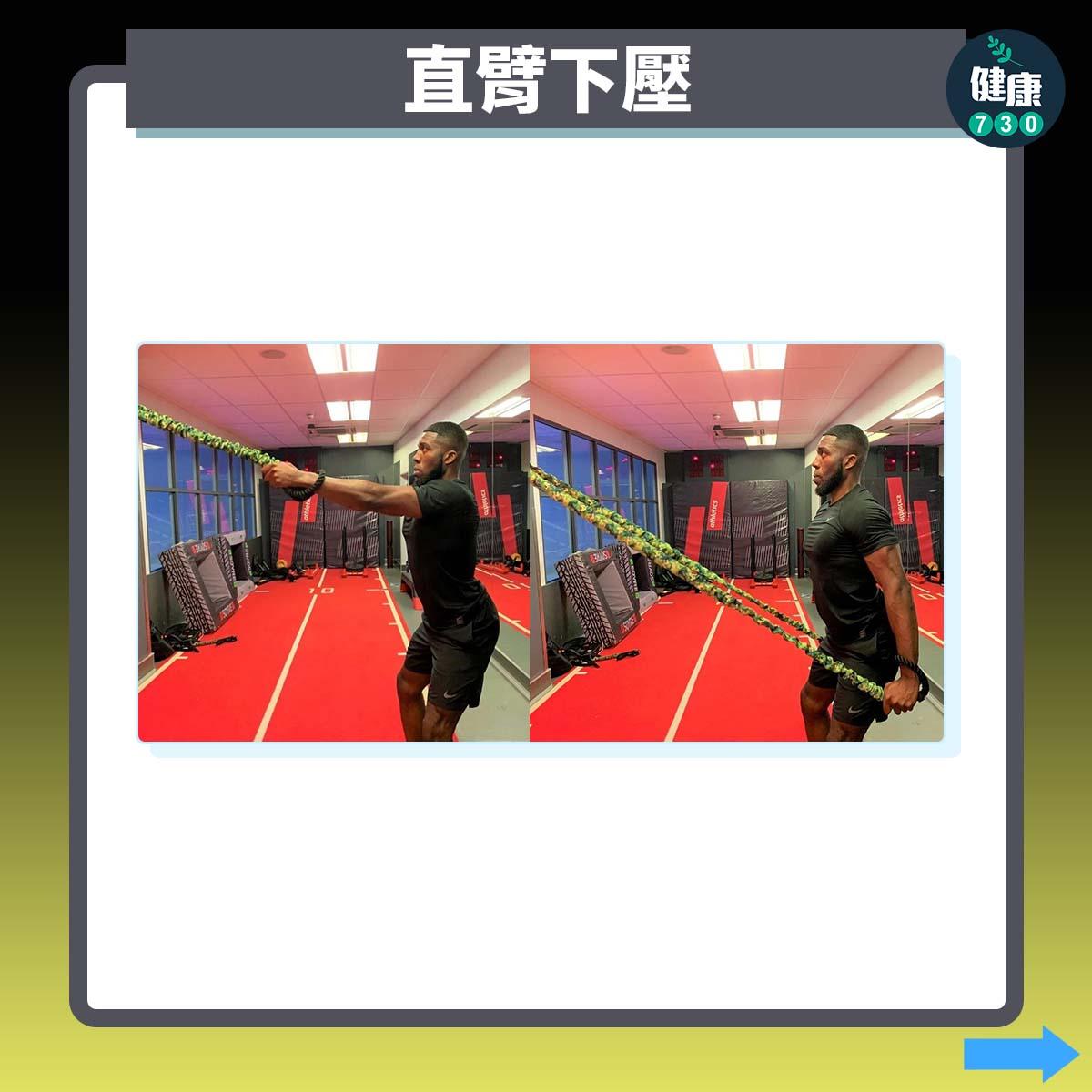 背肌訓練|直臂下壓(am730製圖)