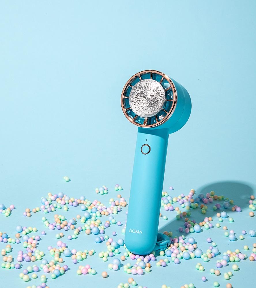 藍色DOMA便攜式可充電風扇