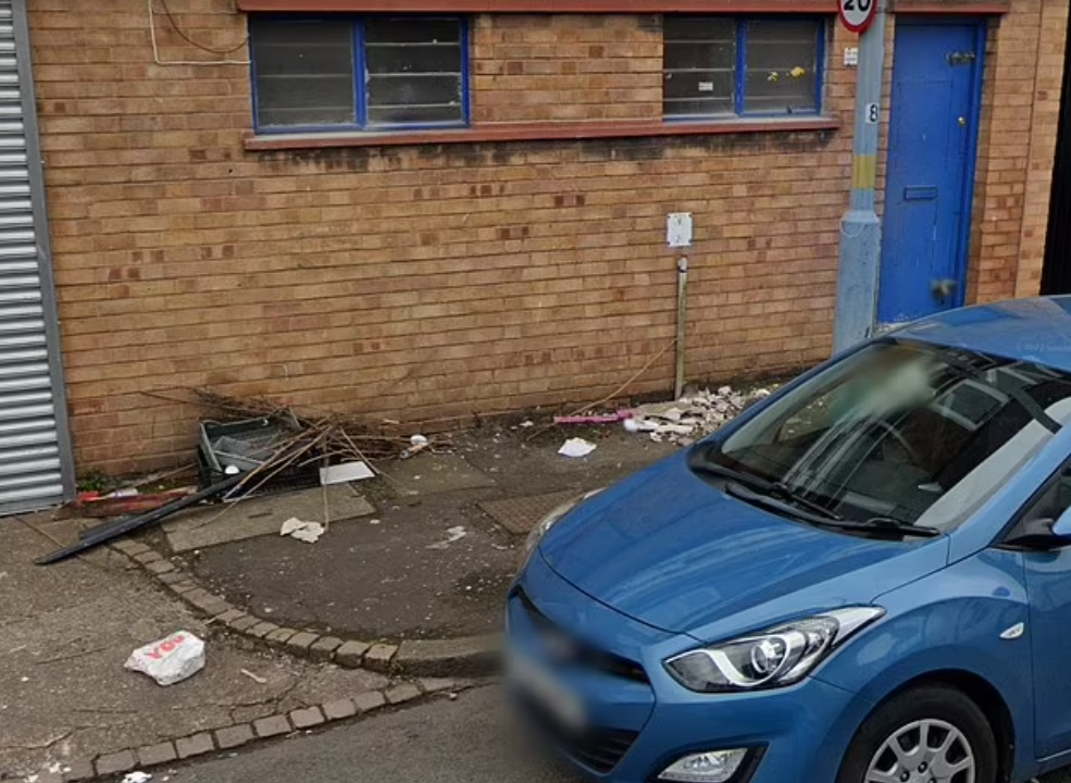 英國移民熱點|伯明翰的Newtown區被指垃圾處處,在Google Maps上亦可見。(互聯網)