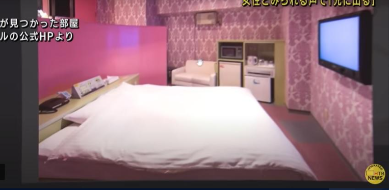 北海道酒店無頭命案|案發酒店案發房間。(互聯網)