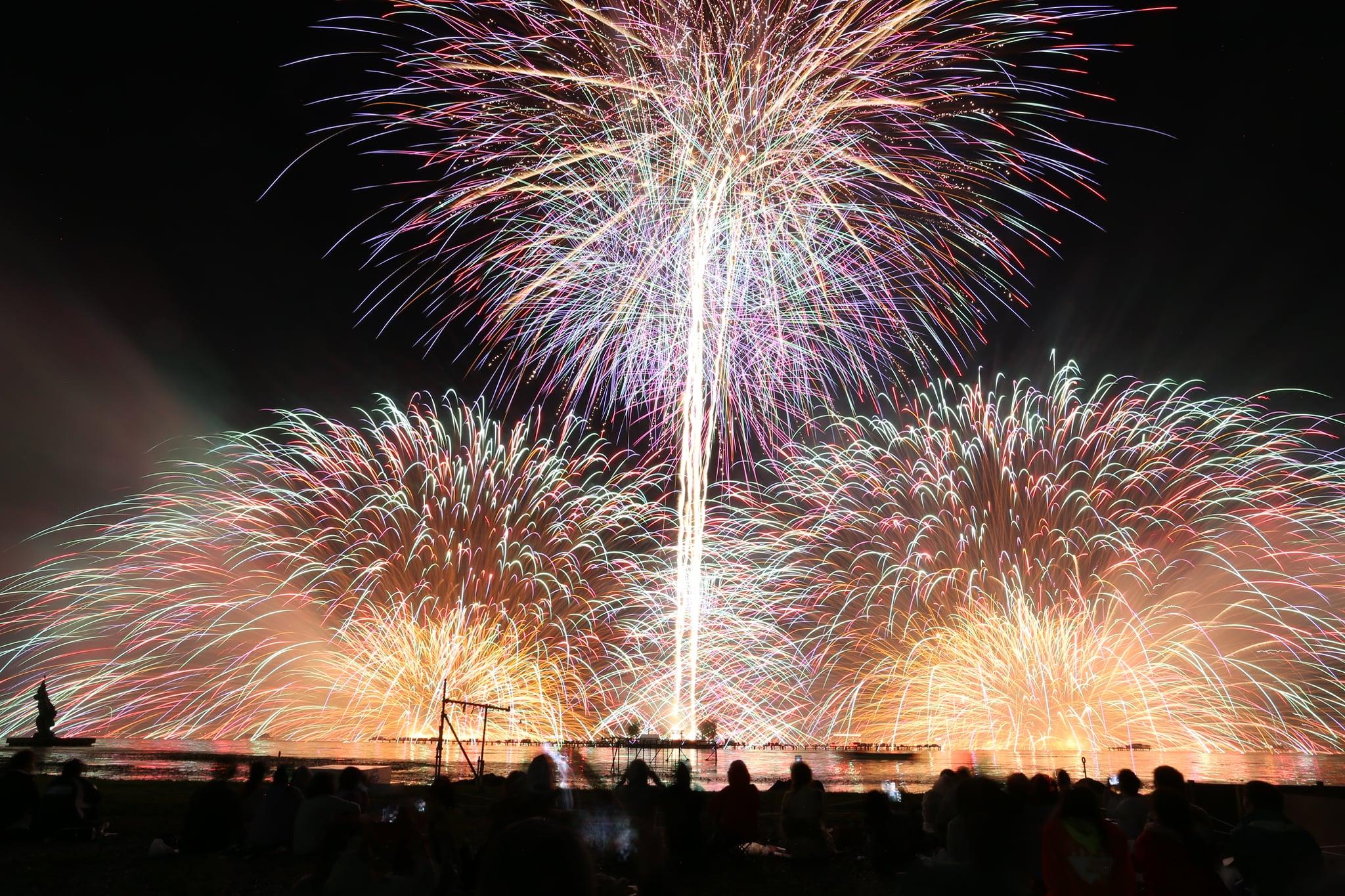 長野縣 諏訪湖祭湖上花火大會