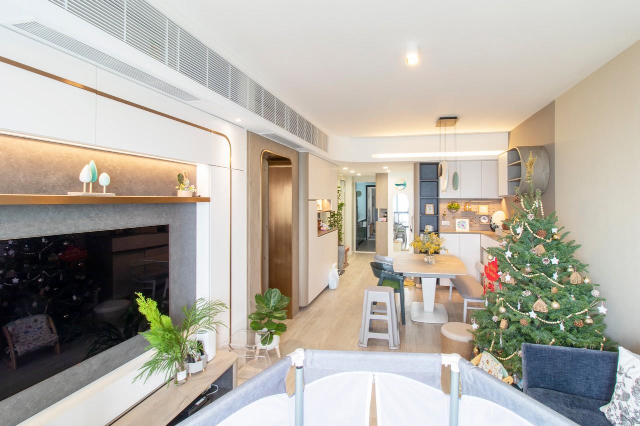 單位在進入寢區的走廊位置,以拱門作設計