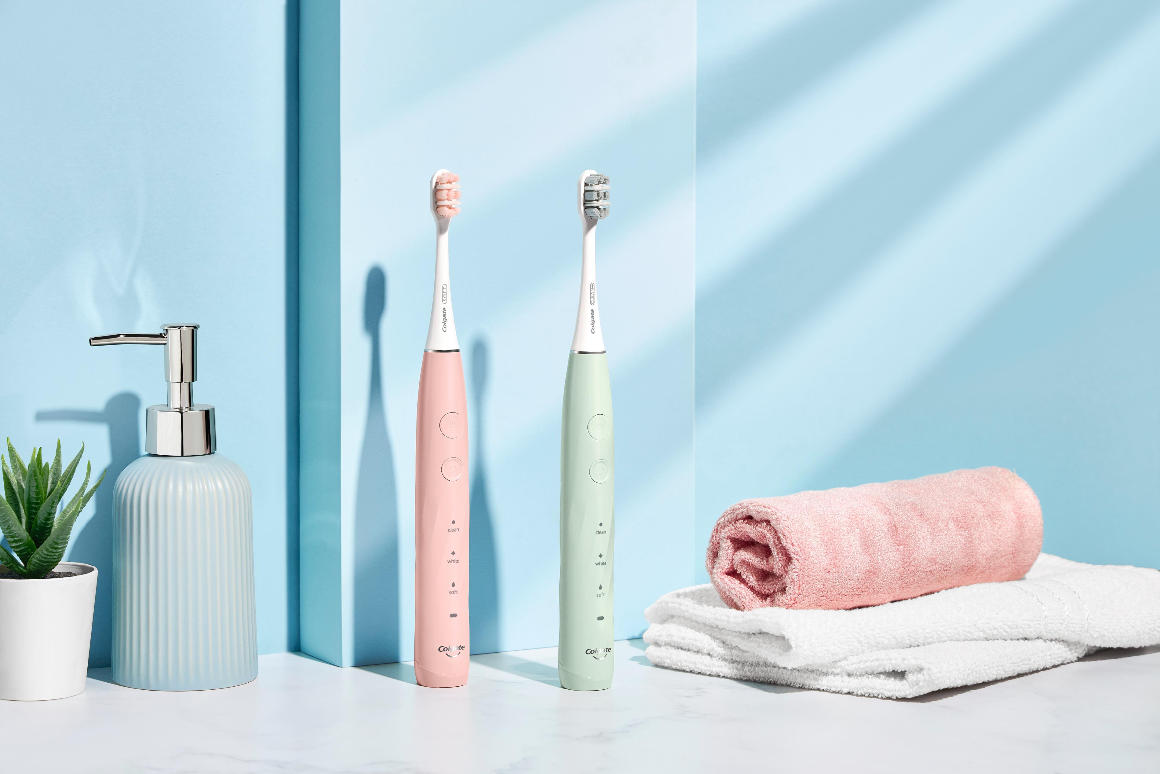 高露潔PULSE聲波震動牙刷 潔淨同時美白/教主命定粉紅色送限定Anson Lo相冊