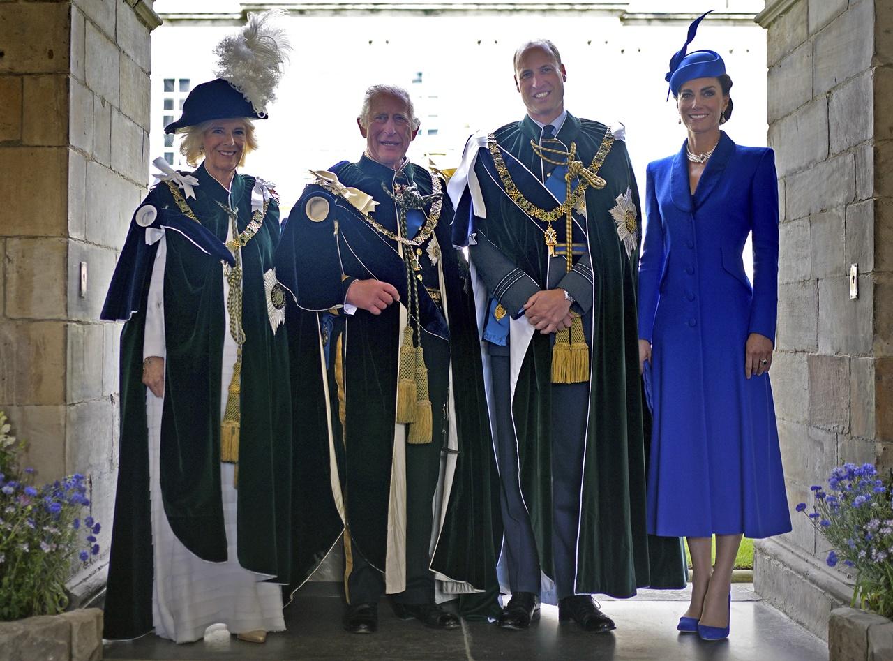 王儲威廉和王妃凱特都出席了這場儀式。(AP)