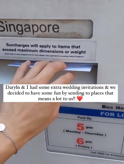 小情侶寄一張喜帖給麥當勞,只是單純想留下回憶。(IG)