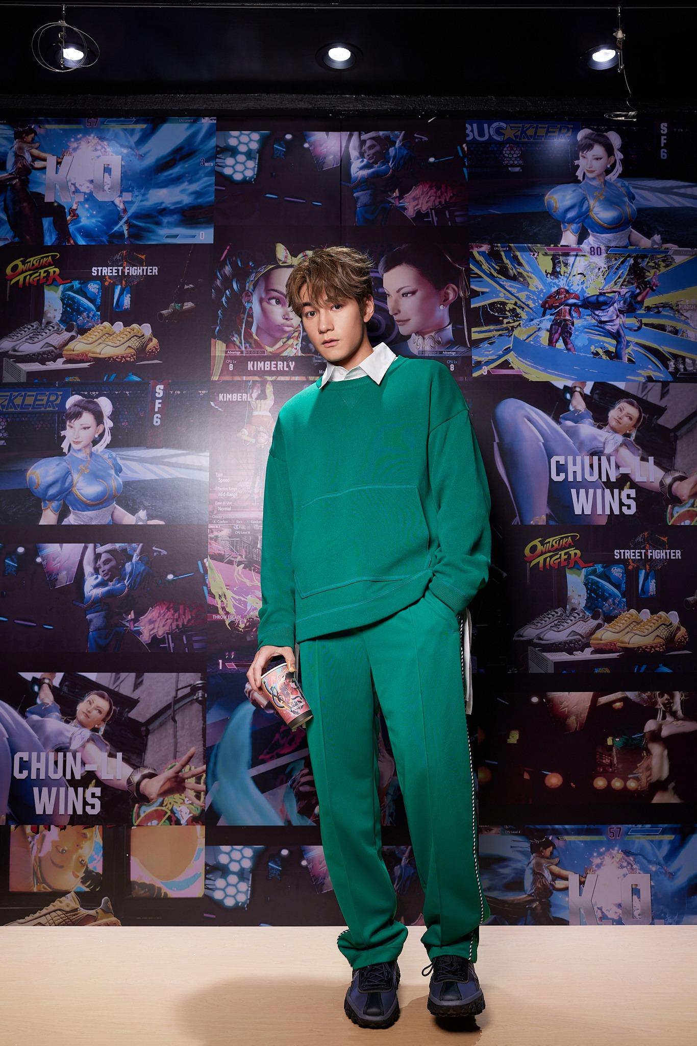 魏浚笙(Jeffrey)演繹Onitsuka Tiger聯名《街頭霸王6》ENDACTUS鞋款。