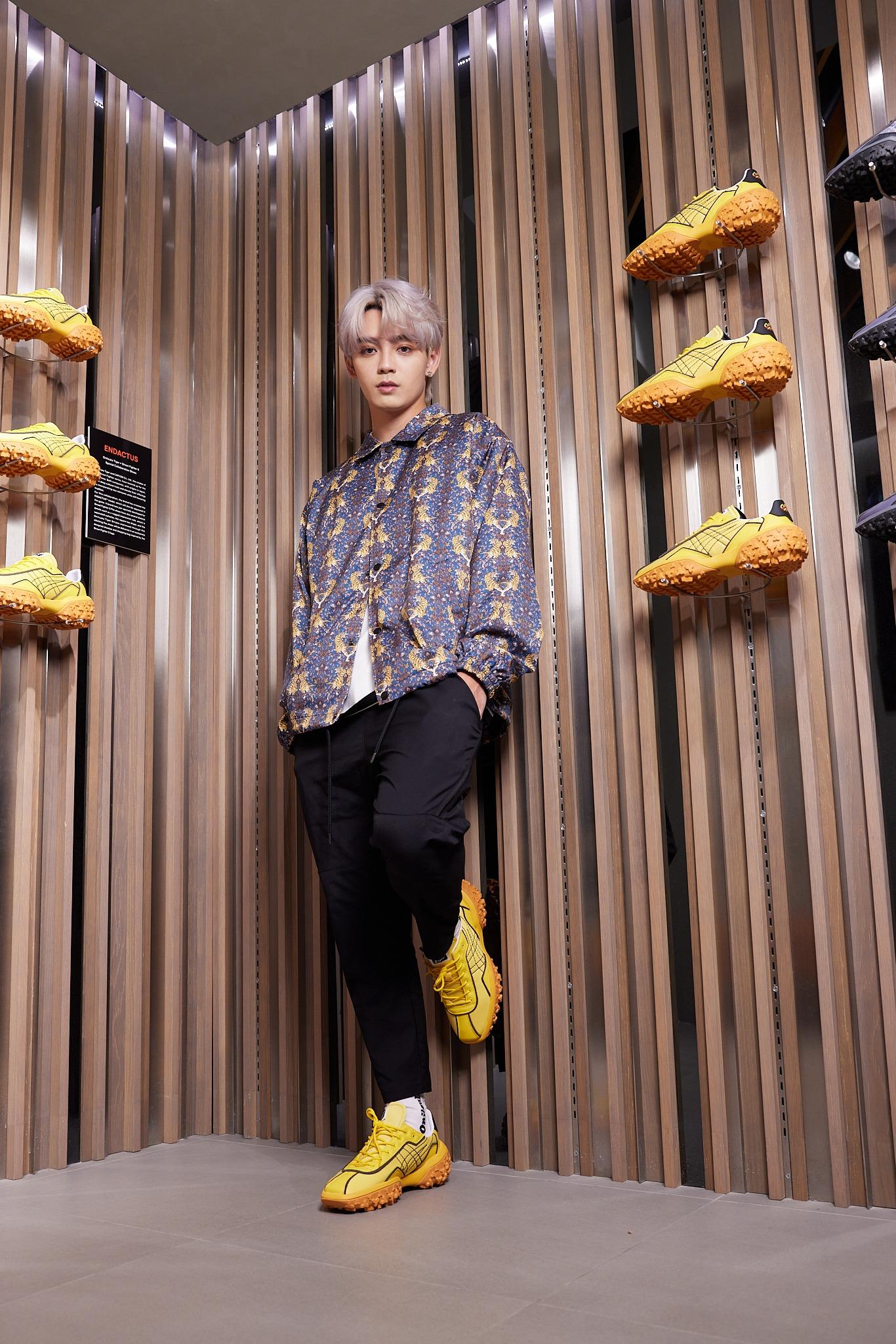 P1X3L成員歐鎮灝(George Au)演繹Onitsuka Tiger聯名《街頭霸王6》ENDACTUS鞋款。