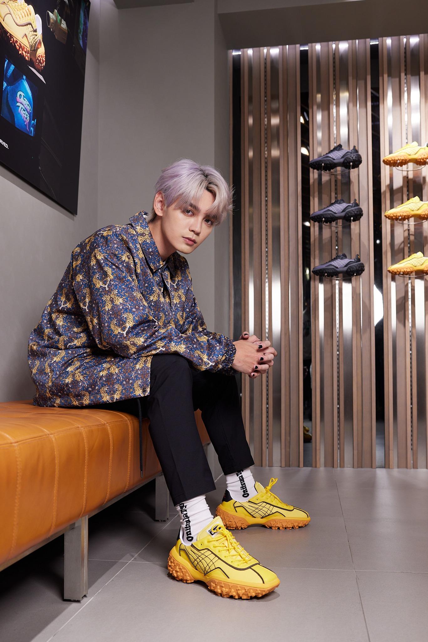 P1X3L成員歐鎮灝(George Au)演繹Onitsuka Tiger聯名《街頭霸王6》ENDACTUS鞋款。