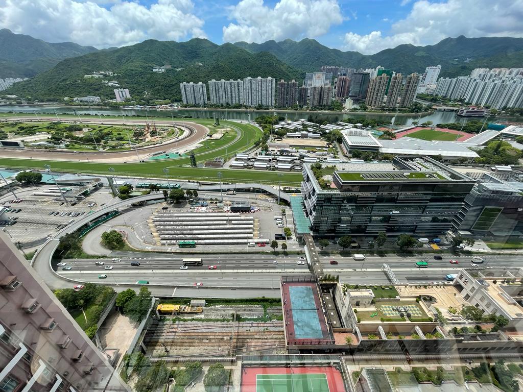 單位盡覽馬場及城門河景致。