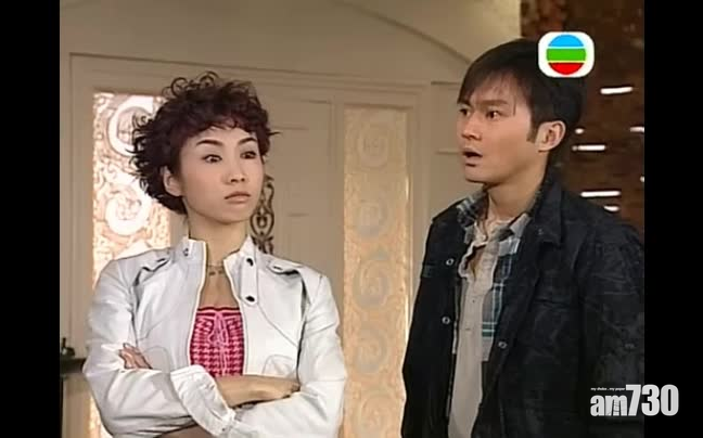 戲中大玩穿越,黎姿前世是潘金蓮,而張智霖的前世是武松。