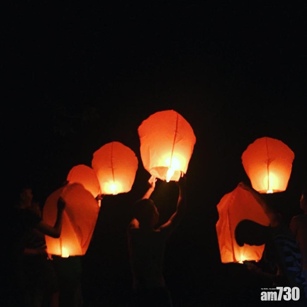 仍有不少人會在中秋節放孔明燈。