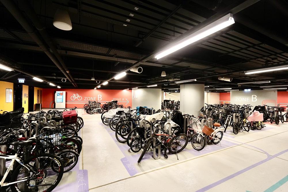 圍方The Wai│13,000平方呎室內單車停車場