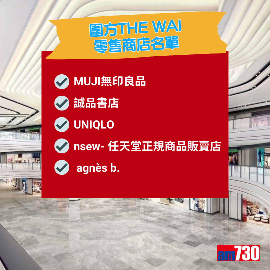 圍方The Wai商店名單一覽。(AM730製圖)