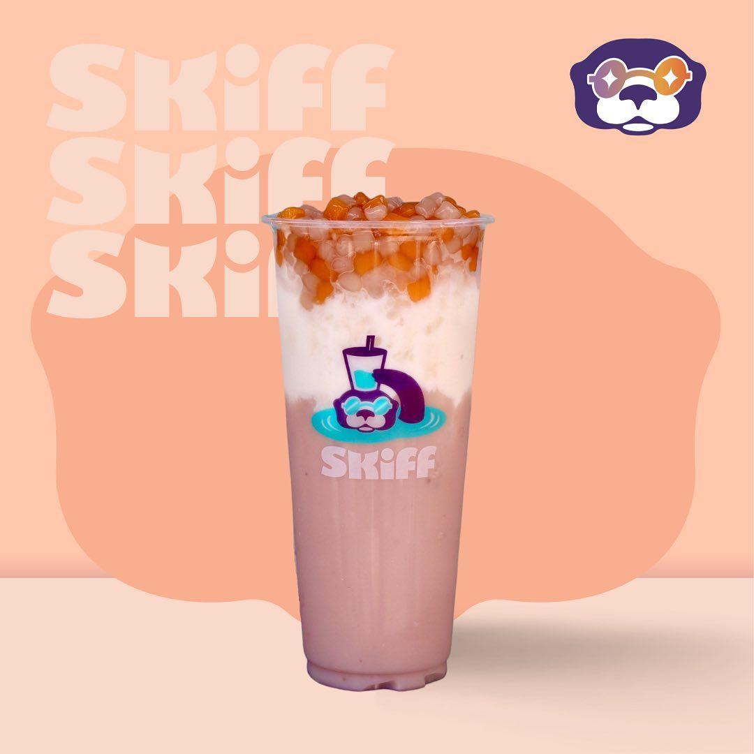 史奇福主打爆量的芋泥鮮奶。(圖片來源 fb@史奇福)