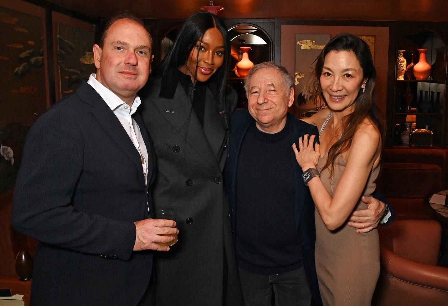 楊紫瓊與77歲前法拉利總裁Jean Todt相戀多年後結婚。