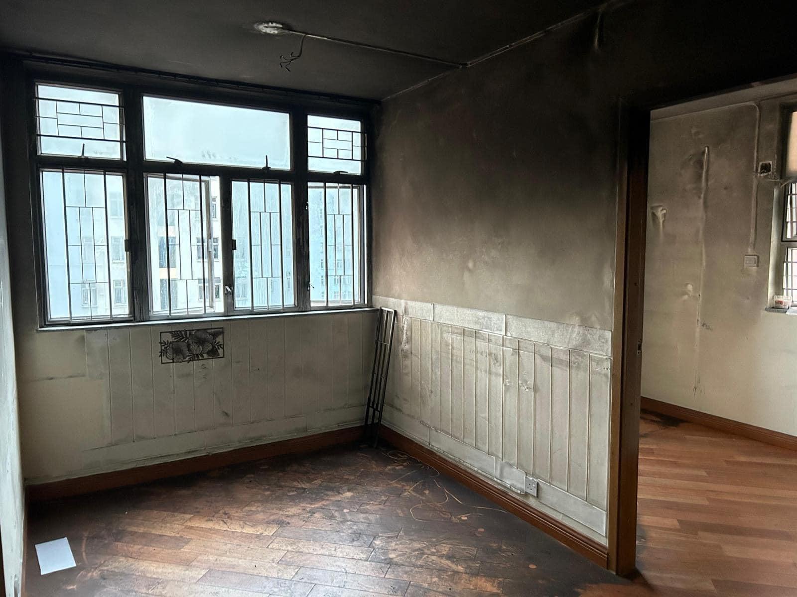 網上熱話|$8,000元出租四百尺單位 網民:依家流行火熏式暗黑系裝修。(網民Kong Kim@FB群組「大埔 TAI PO」)