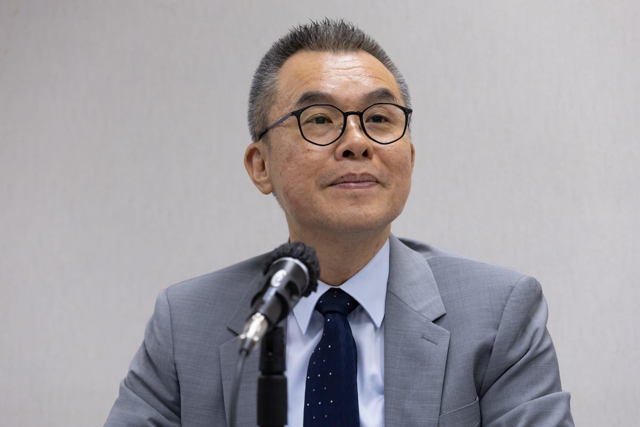 考評局總監麥勁生。(蘇文傑攝)