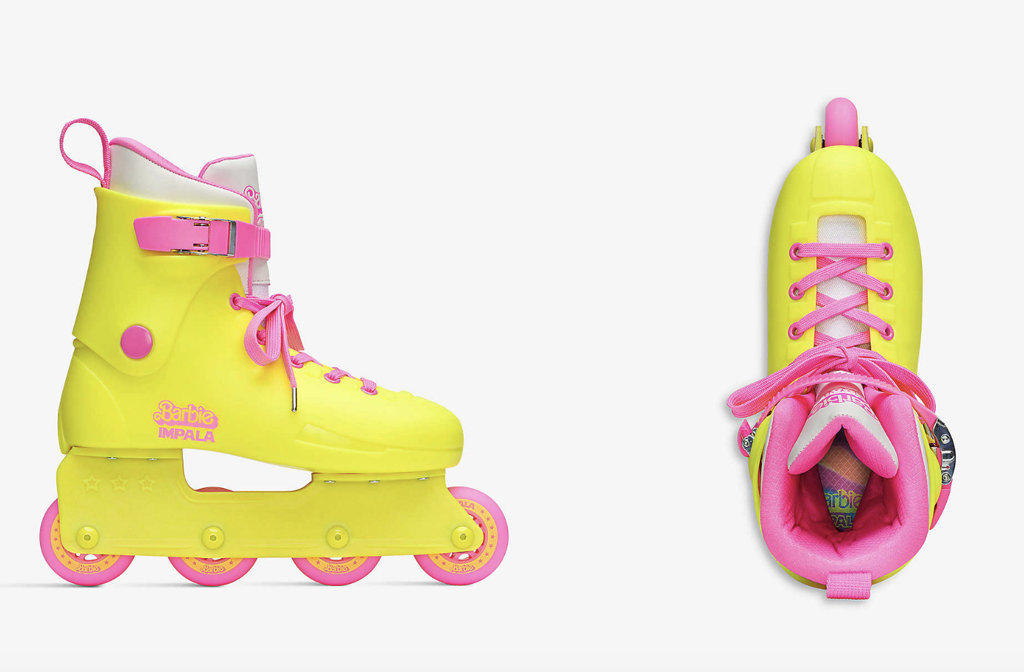 Barbie The Movie x Impala Lightspeed in-line roller skates UK 5