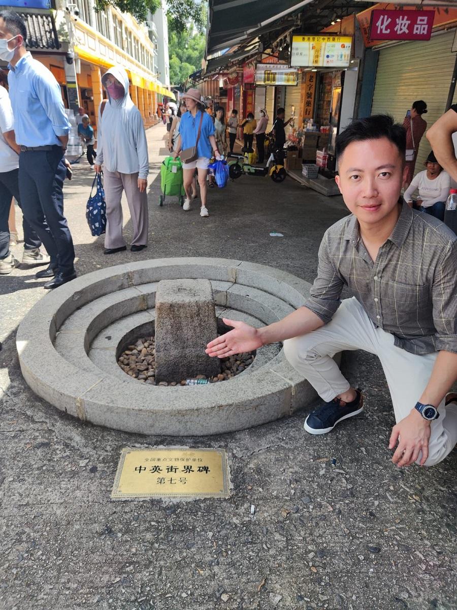 李梓敬向保安局跟進開放沙頭角墟的進度。(李梓敬提供)