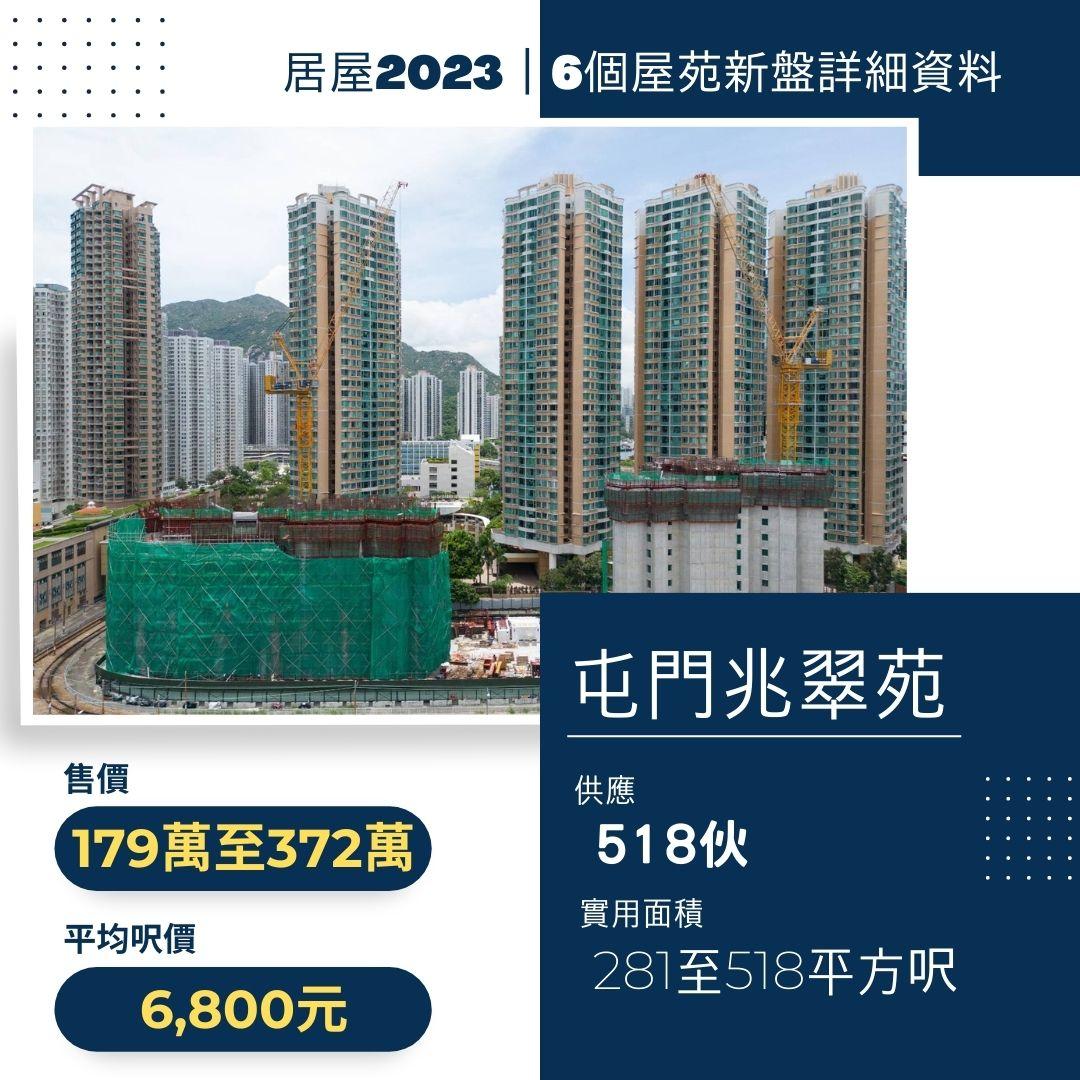 居屋2023|6個屋苑新盤-屯門兆翠苑。(am730製圖)