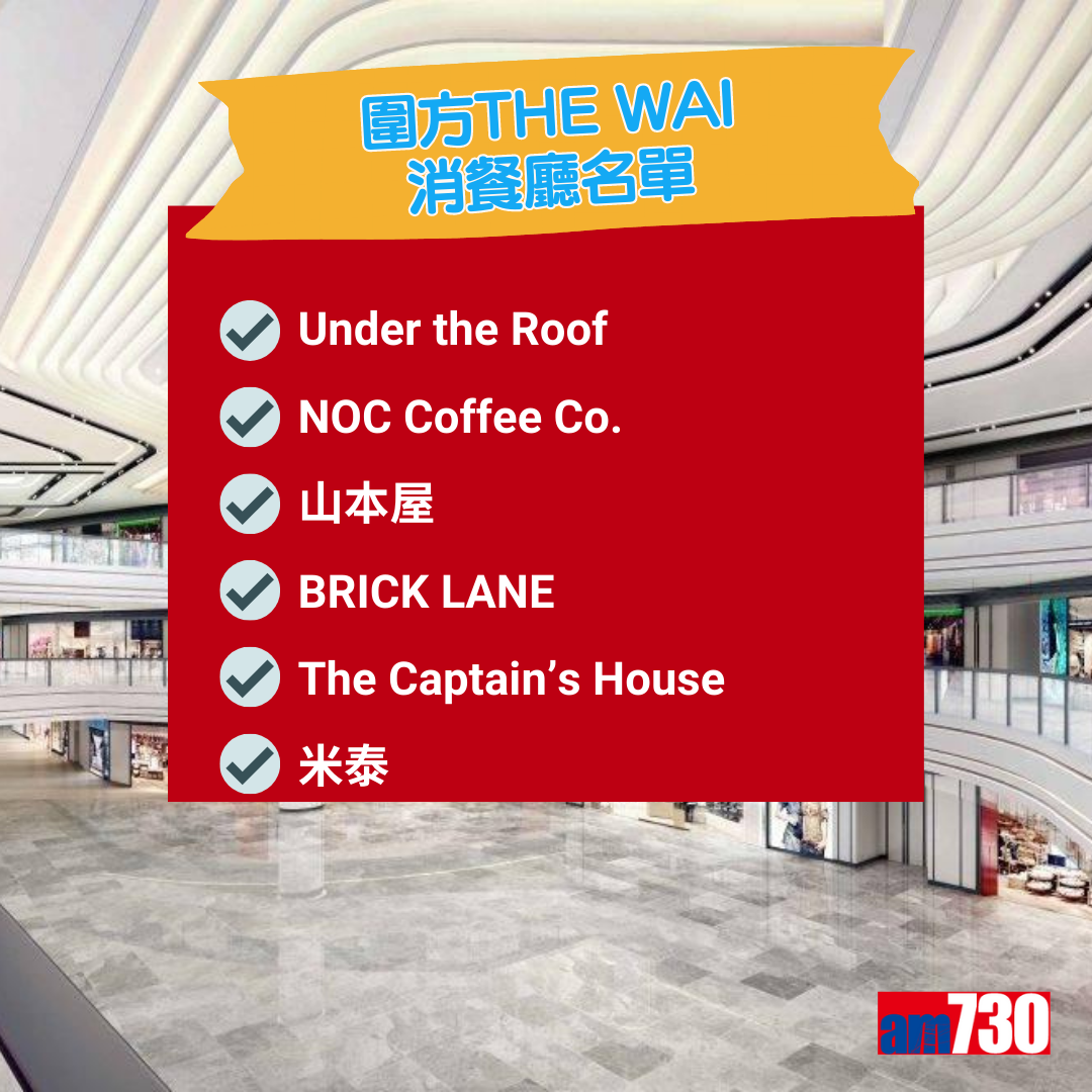 圍方The Wai商店名單一覽。(AM730製圖)