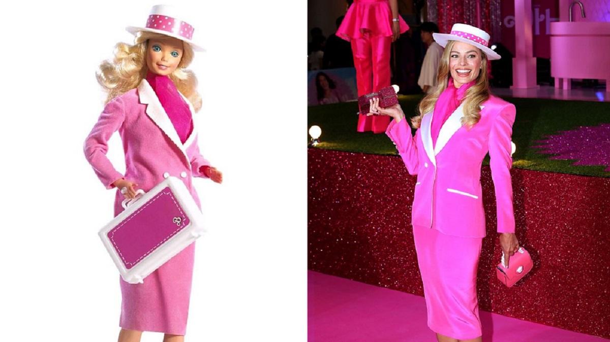 芭比|瑪歌羅比戴350卡鑽飾閃爆首映 賴恩高斯寧獲讚望提名奧斯卡