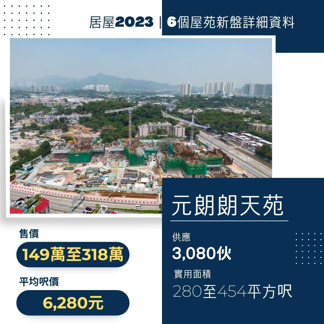 居屋2023|6個屋苑新盤-元朗朗天苑。(am730製圖)